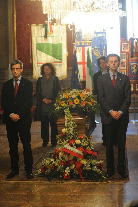 Commemorazione dell'ex sindaco Guido Fanti in Sala Rossa a Palazzo D'Accursio.