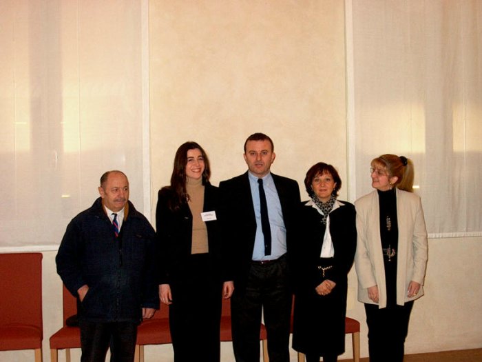 C'era una volta il sindaco Guazzaloca... sullo sfondo la sala Bianca e il gruppo di volontari che mi supportavano nei matrimoni. Correva l'anno 2000