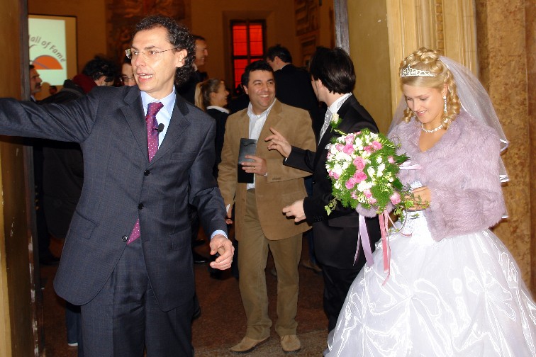 In sala Farnese durante la festa del basket, Gamba Lombardi